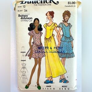 Butterick 6531 Betsey Johnson one or two piece dress